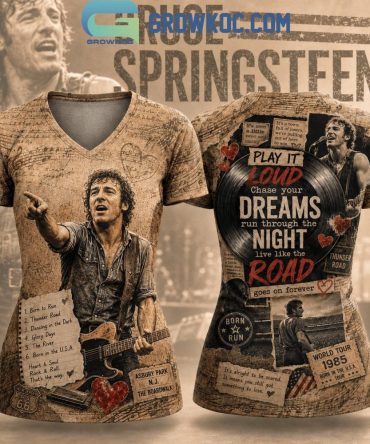 Bruce Springsteen Born Run V Neck Shirt