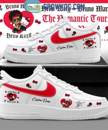 Bruno Mars X Hello Kitty The Romantic Tour Air Force 1 Shoes