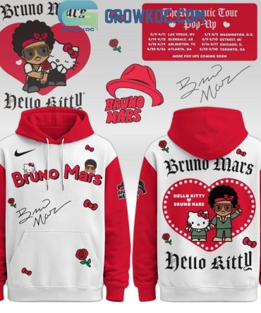 Bruno Mars X Hello Kitty The Romantic Tour Hoodie T-Shirt