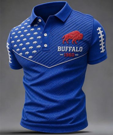 Buffalo Bills Merch Buffalo Football 1960 Polo Shirt Game Day Apparel Gift For Brothers