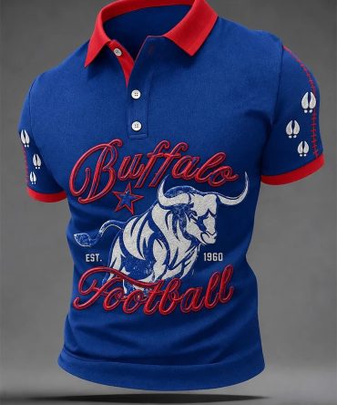Buffalo Bills Merch Buffalo Football Est 1960 Polo Shirt Game Day Outfit Men'S Gift