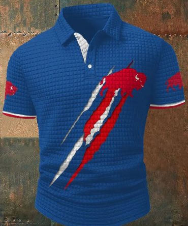 Buffalo Bills Merch Buffalo Football Lover Casual Polo Shirt Gift For Brothers