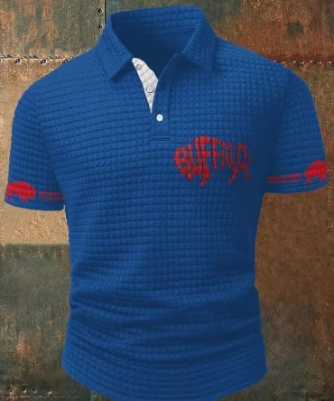 Buffalo Bills Merch Buffalo Football Lover Casual Polo Shirt Gift For Fans