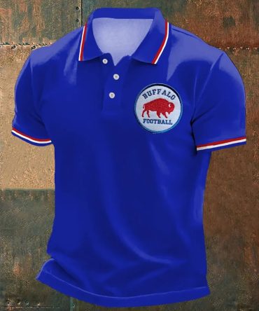 Buffalo Bills Merch Buffalo Football Lovers Game Day Polo Shirt Gift For Dad