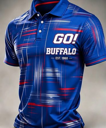 Buffalo Bills Merch Go Buffalo Football Est 1960 Polo Shirt Game Day Fans Gift