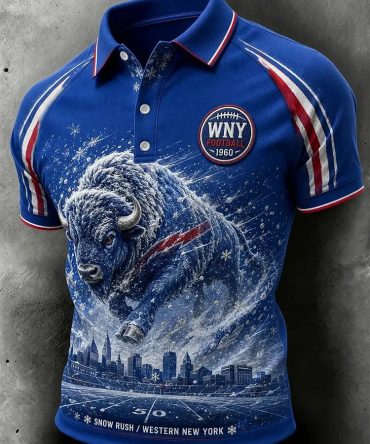 Buffalo Bills Merch Wny Football 1960 Polo Shirt Game Day Fans Gear Gift Ideas