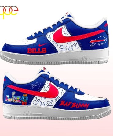 Buffalo Bills X Bad Bunny Super Bowl Lx Air Force 1 Shoes