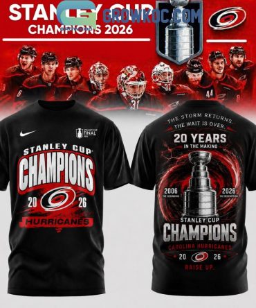 Carolina Hurricanes Stanley Cup Champions 20 Years Shirt