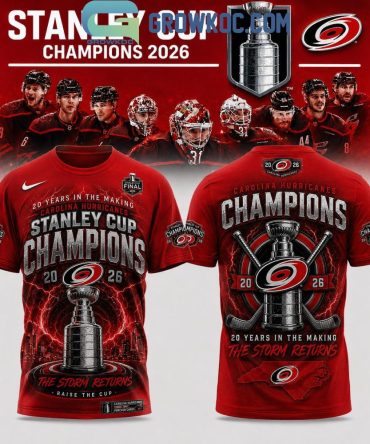 Carolina Hurricanes Stanley Cup Champions 2026 Shirt