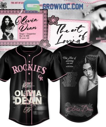 Colorado Rockies With Olivia Dean The Art Of Loving Live Tour Jersey