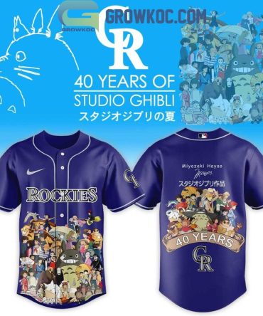 Colorado Rockies X Studio Ghibli 40Th Anniversary Jersey