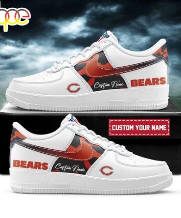 Custom Name Chicago Bears Team Air Force 1 Shoes