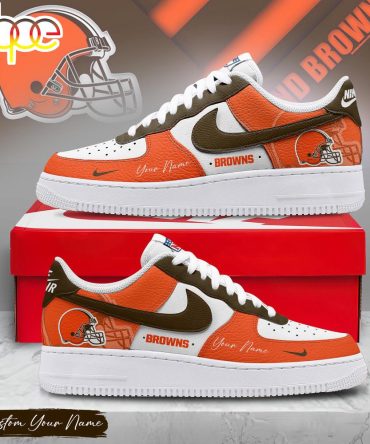 Custom Name Cleveland Browns Nfl Victory Pride Air Force 1 Shoes