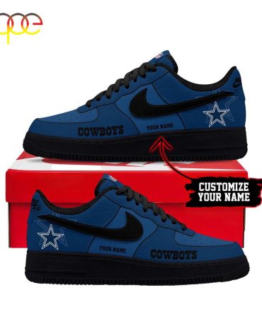 Custom Name Dallas Cowboys Nfl Sport Team Air Force 1 Shoes For Fans