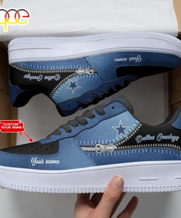 Custom Name Dallas Cowboys Nfl Sport Team Air Force 1 Shoes