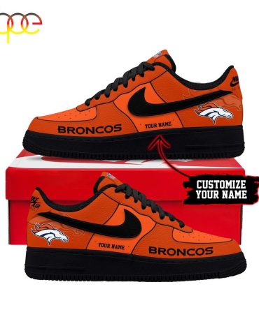 Custom Name Denver Broncos Nfl Sport Team Air Force 1 Shoes For Fans