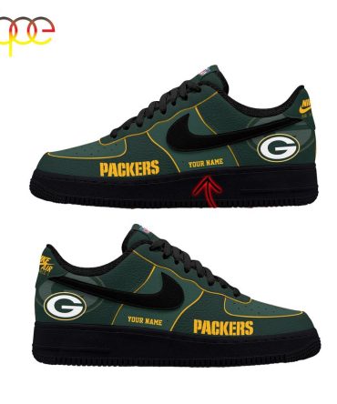 Custom Name Green Bay Packers Nfl Sport Team Air Force 1 Shoes For Fans
