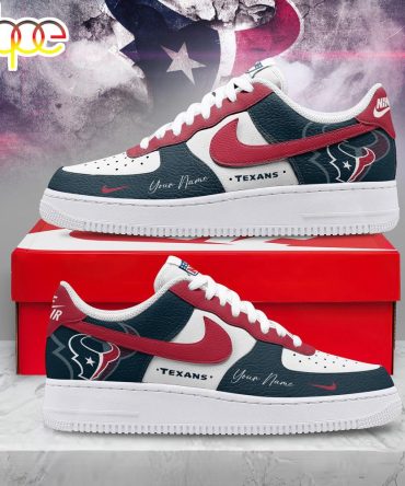 Custom Name Houston Texans Nfl Victory Pride Air Force 1 Shoes