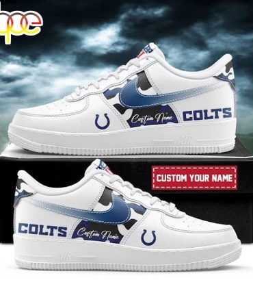 Custom Name Indianapolis Colts Team Air Force 1 Shoes