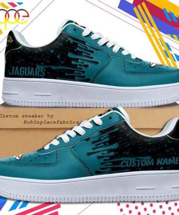 Custom Name Jacksonville Jaguars Nfl Color Pattern Air Force 1 Shoes