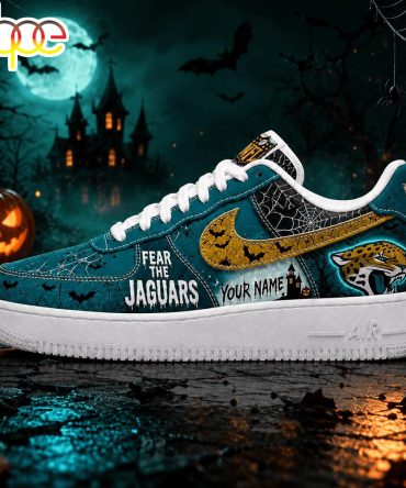 Custom Name Jacksonville Jaguars Nfl Fear The Team Halloween Air Force 1 Shoes