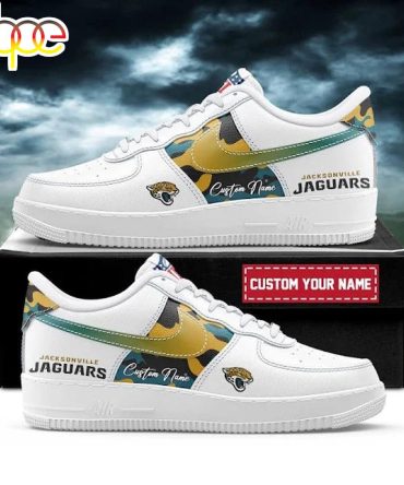 Custom Name Jacksonville Jaguars Team Air Force 1 Shoes
