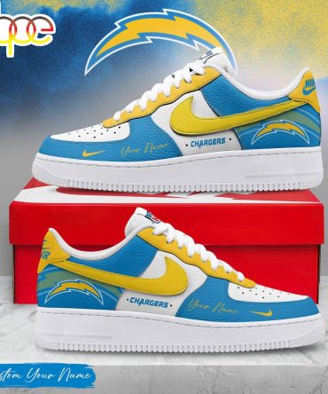 Custom Name Los Angeles Chargers Nfl Victory Pride Air Force 1 Shoes