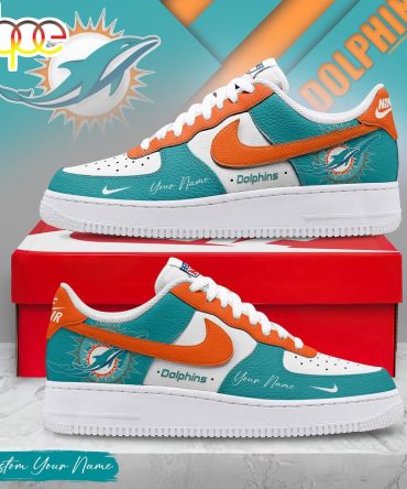 Custom Name Miami Dolphins Nfl Victory Pride Air Force 1 Shoes