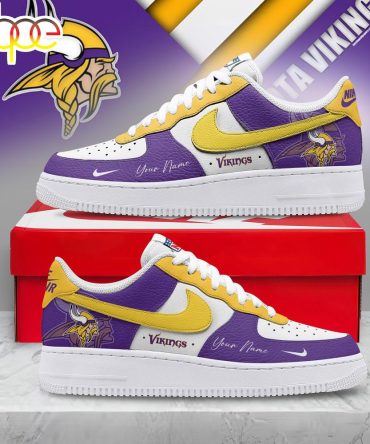 Custom Name Minnesota Vikings Nfl Victory Pride Air Force 1 Shoes