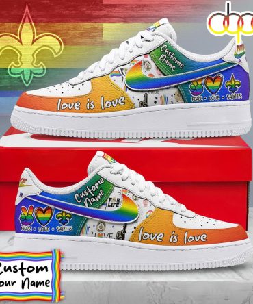 Custom Name New Orleans Saints Nfl Team Air Force 1 Shoes For Fans