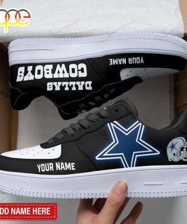 Custom Name Nfl Dallas Cowboys Sport Air Force 1 Shoes