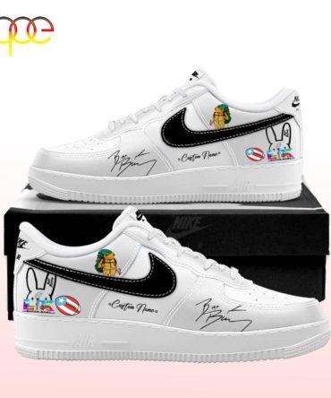 Custom Name Nfl X Bad Bunny Super Bowl 2025 Air Force 1 Shoes