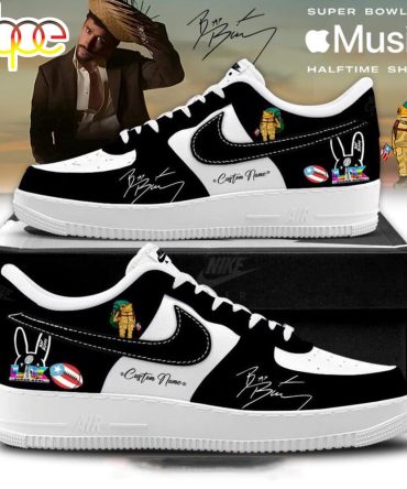 Custom Name Nfl X Bad Bunny Super Bowl Air Force 1 Shoes