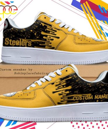 Custom Name Pittsburgh Steelers Nfl Color Pattern Air Force 1 Shoes