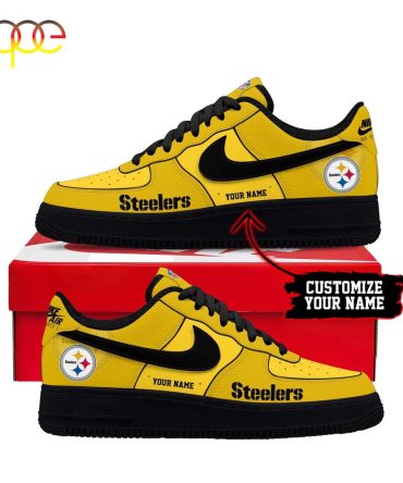 Custom Name Pittsburgh Steelers Nfl Sport Team Air Force 1 Shoes For Fans