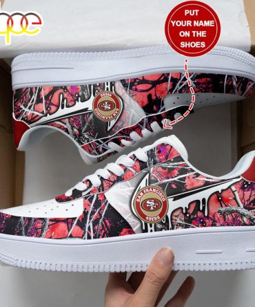 Custom Name San Francisco 49Ers Nfl Air Force 1 Shoes