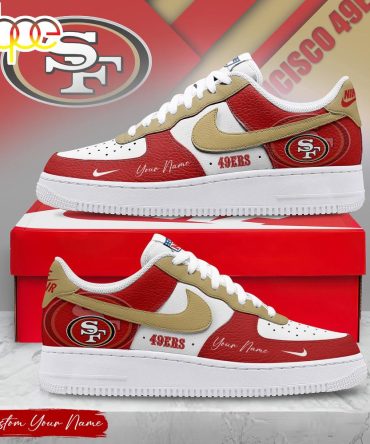 Custom Name San Francisco 49Ers Nfl Victory Pride Air Force 1 Shoes