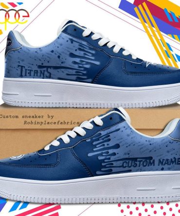 Custom Name Tennessee Titans Nfl Color Pattern Air Force 1 Shoes