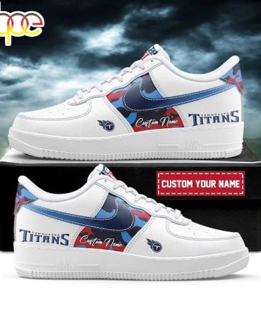 Custom Name Tennessee Titans Team Air Force 1 Shoes