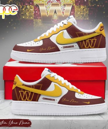 Custom Name Washington Commanders Nfl Victory Pride Air Force 1 Shoes