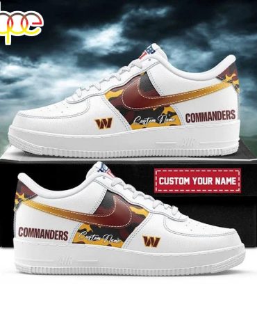 Custom Name Washington Commanders Team Air Force 1 Shoes