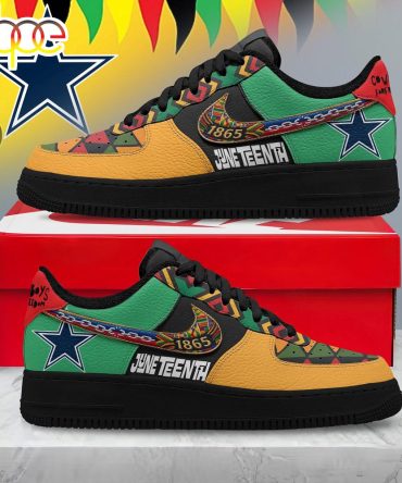 Dallas Cowboys Nfl Juneteenth Air Force 1 Shoes For Fans