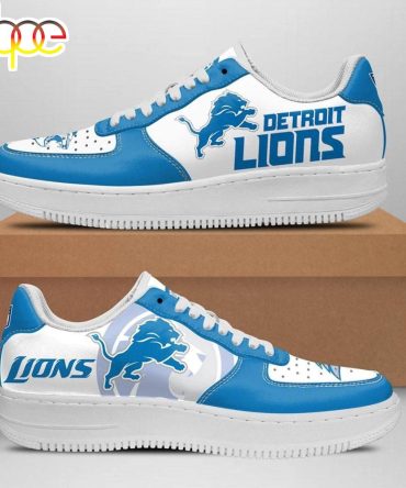 Detroit Lions Football Air Force 1 Shoes For Fans
