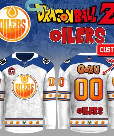 Edmonton Oilers X Dragonball Z Super Aura Jersey