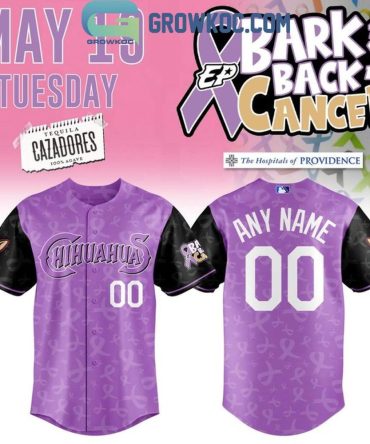 El Paso Chihuahuas 2026 Bark Back At Cancer Jersey