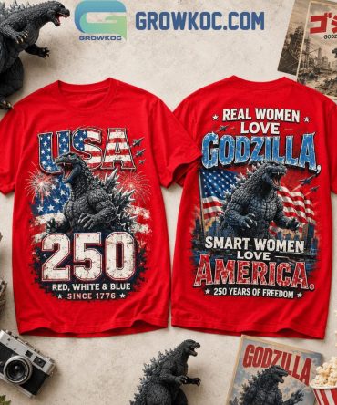 Godzilla Usa 250 Years Of Freedom T-Shirt