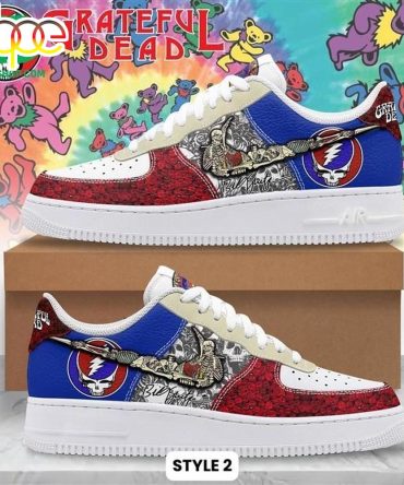 Grateful Dead Band Air Forces 1 Shoes For Fans