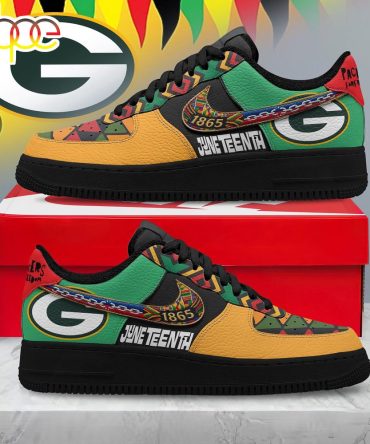Green Bay Packers Nfl Juneteenth Air Force 1 Shoes For Fans