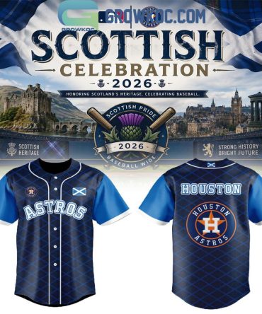 Houston Astros Scottish Pride Celebration 2026 Baseball Jersey