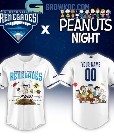 Hudson Valley Renegades Peanuts Night Personalized Jersey